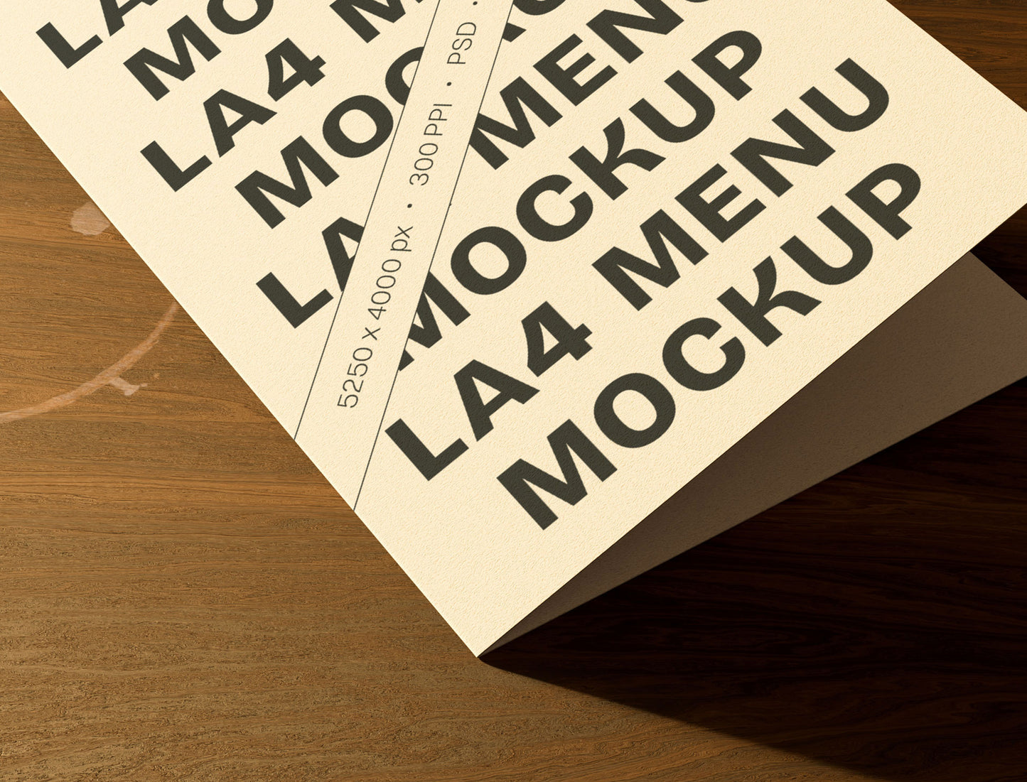 LA4 Menü Mockup