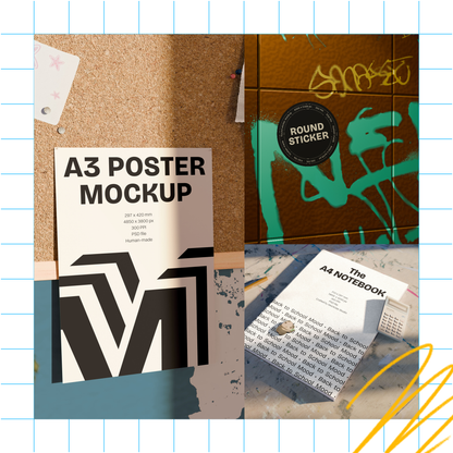 'Back to School' mockup csomag – 3 db mockup – Kiterjesztett licenc