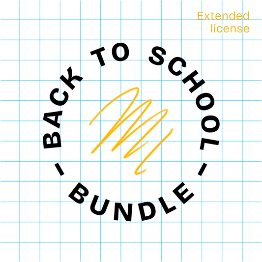 'Back to School' mockup csomag – 3 db mockup – Kiterjesztett licenc