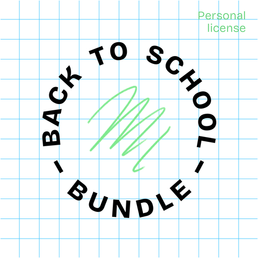 'Back to School' mockup csomag – 3 db mockup – Egyéni licenc