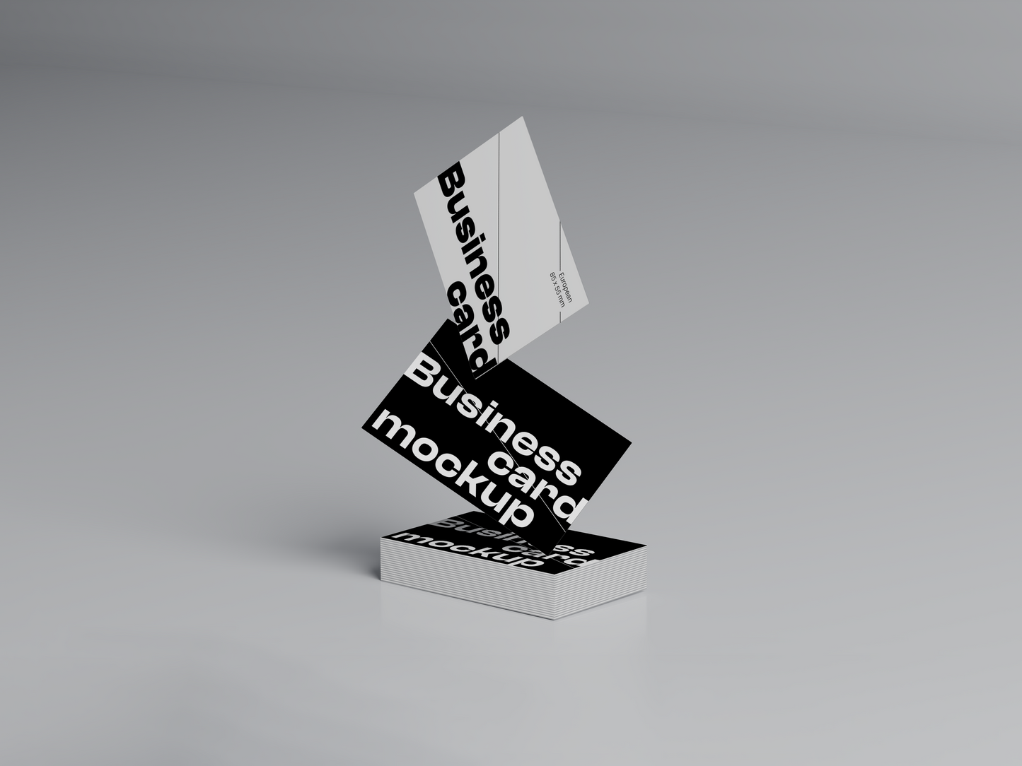 Hovering Business Card Mockup M01_E001