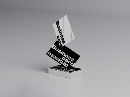 Hovering Business Card Mockup M01_E001