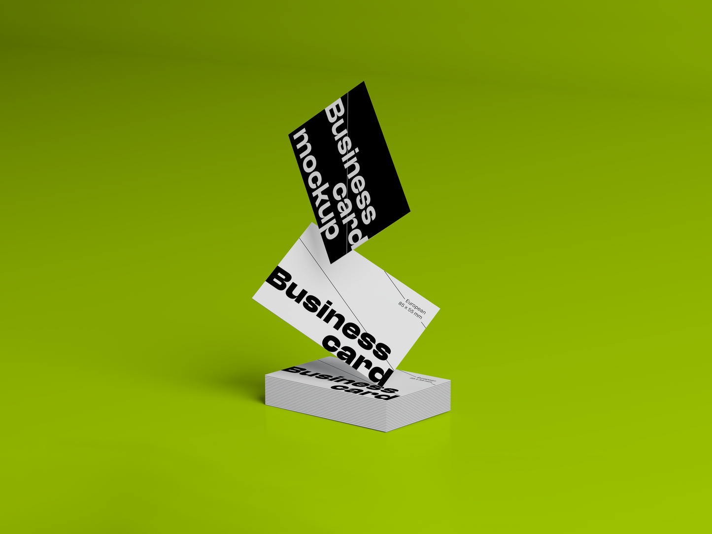 Hovering Business Card Mockup M01_E001