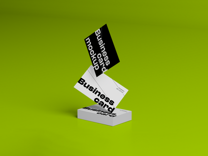 Hovering Business Card Mockup M01_E001