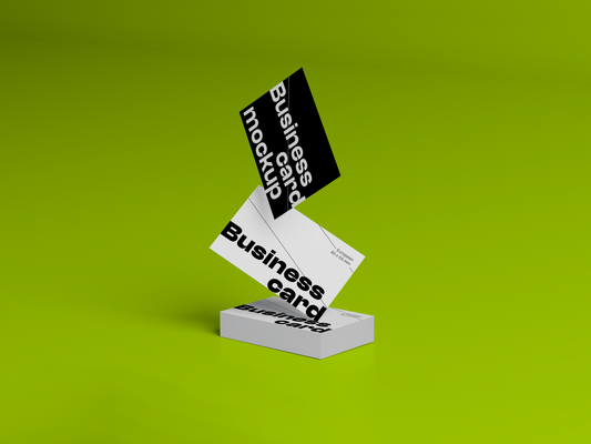 Hovering Business Card Mockup M01_E001