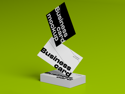 Hovering Business Card Mockup M01_E001