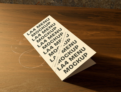 LA4 Menü Mockup