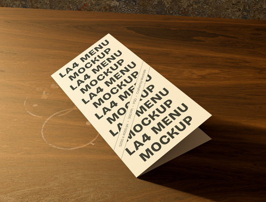 LA4 Menü Mockup