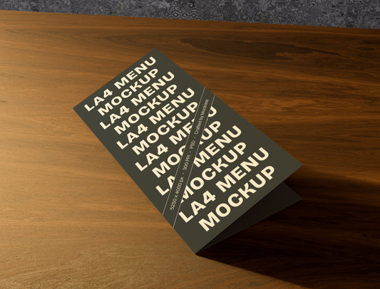 LA4 Menü Mockup